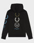 Fred Perry Graphic Logo Hoodie Black